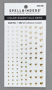 Spellbinders-Color Essentials Gems- Gold Mix
