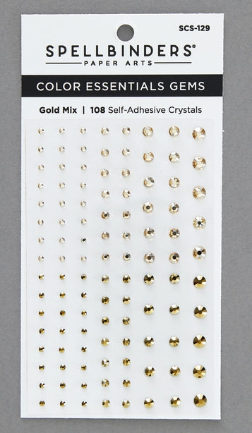 Spellbinders-Color Essentials Gems- Gold Mix