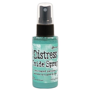 Tim Holtz Distress® Oxide® Spray Salvaged Patina ( April 2021 New Color) - Design Creative Bling
