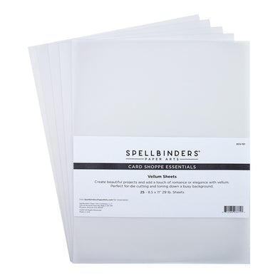 Spellbinders-Vellum Sheets from the Card Shoppe Essentials Collection - Design Creative Bling