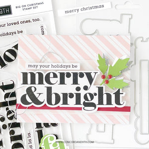 Concord & 9th - Clear stamp set - Big On Christmas - Design Creative Bling