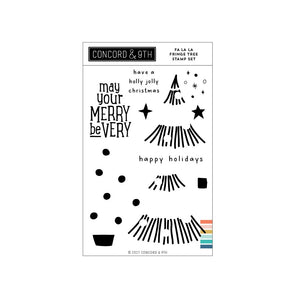 Concord & 9th - Clear stamp set - Fa La La Fringe Tree - Design Creative Bling