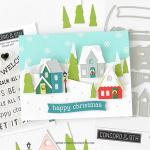 Concord & 9th - Clear stamp set - Home For The Holidays - Design Creative Bling