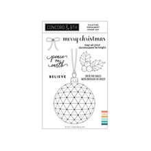 Cargar imagen en el visor de la galería, Concord &amp; 9th - Clear stamp set - Yuletide Ornament
