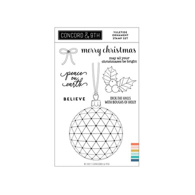 Concord & 9th - Clear stamp set - Yuletide Ornament - Design Creative Bling