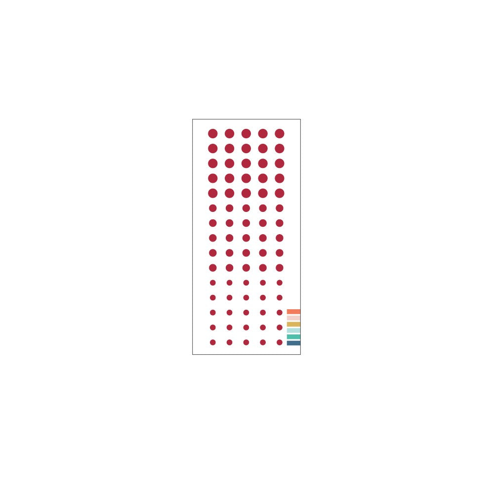 Concord and 9th-Enamel Dots-Cranberry