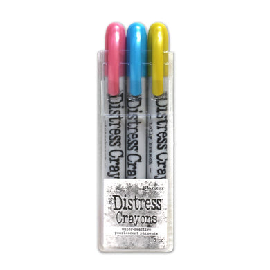 Ranger Ink - Tim Holtz - Distress Mica Crayons HOLIDAY PEARL SET 2 - Design Creative Bling
