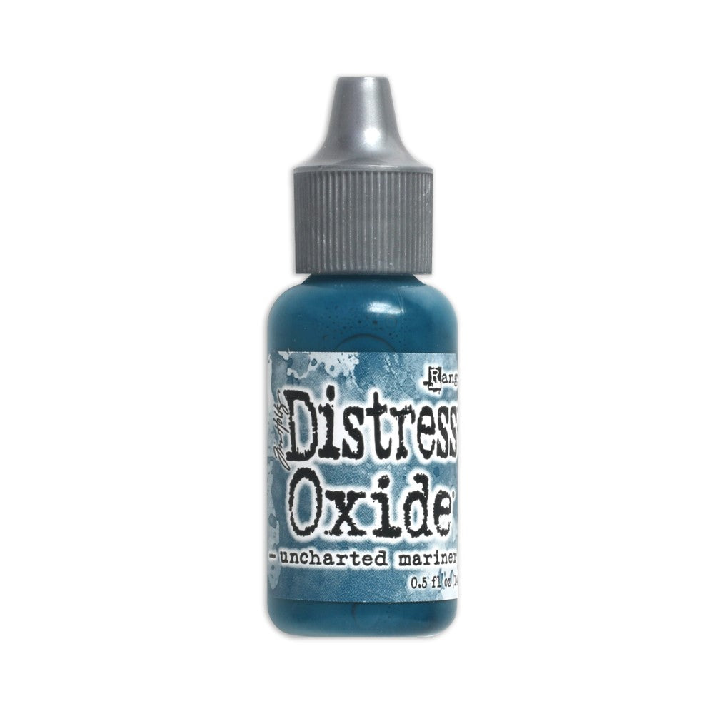 Tim Holtz Distress® Oxide® Ink Pad Re-Inker Uncharted Mariner  0.5oz  ( June 2022 New Color) - Design Creative Bling