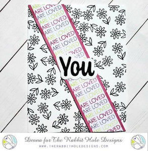 The Rabbit Hole Designs - You - Scripty Word with Shadow Layer Die Set - Design Creative Bling