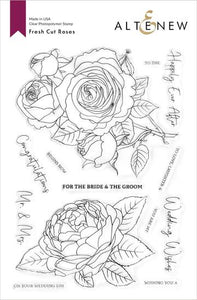 Altenew - Clear Stamp Set - Fresh Cut Roses - Design Creative Bling