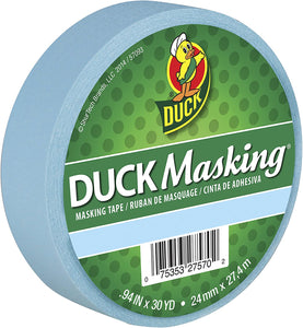 Duck Masking - Masking Tape.94-Inch by 30 Yards - Light Blue