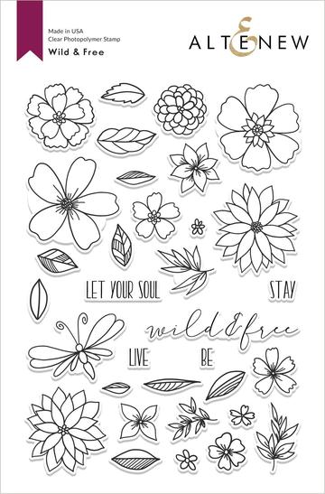 Altenew - Clear Stamp Set - Wild & Free