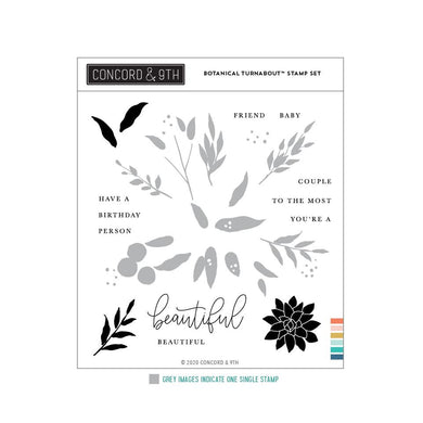 Concord and 9th - Clear Photopolymer Stamps - Botanical Turnabout - Design Creative Bling