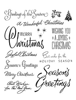 Tim Holtz-Stampers Anonymous-Red Rubber Stamp Set-CMS427-ChristmasTime 3 - Design Creative Bling