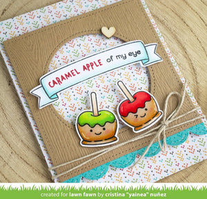 LAWN FAWN-Clear Stamp 3" x 2"- Caramel Apple - Design Creative Bling