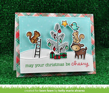 Cargar imagen en el visor de la galería, Lawn Fawn - Clear Acrylic Stamps - Cheery Christmas
