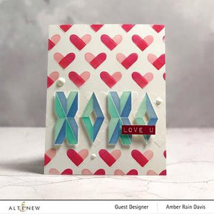 Altenew - Stencil - Color Block Hearts - Design Creative Bling