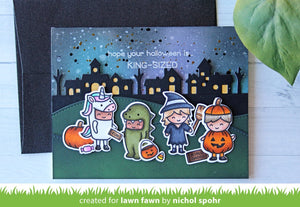 Lawn Fawn - Halloween - Costume Party - clear stamp set