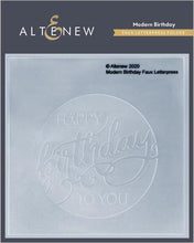 Cargar imagen en el visor de la galería, Altenew -  Modern Birthday Faux Letterpress Debossing Folder - Design Creative Bling
