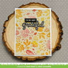Load image into Gallery viewer, Lawn Fawn - Fall Leaves Background Stencils - lawn cuts
