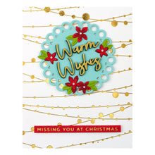 Load image into Gallery viewer, Spellbinders-String Lights Background Glimmer Hot Foil Plate from the Tis the Season Collection-Hot foil plate
