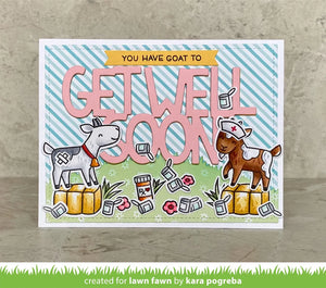 Lawn Fawn - Giant Get Well Soon - lawn cuts - Design Creative Bling