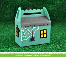 Load image into Gallery viewer, Lawn Fawn - Halloween - Lawn Cuts - Dies - Scalloped Treat Box Haunted House Add-On - Design Creative Bling
