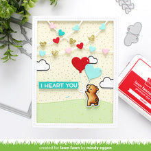 Load image into Gallery viewer, Lawn Fawn - heart garland backdrop: portrait - lawn cuts - Design Creative Bling
