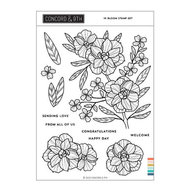 Concord and 9th - Clear Acrylic Stamps - In Bloom - Design Creative Bling