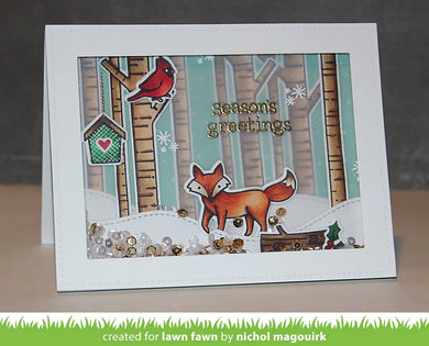 Lawn Fawn - Joy to the Woods - clear stamp set - Design Creative Bling