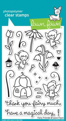 Lawn Fawn -   Fairy Friends- clear stamp set - Design Creative Bling