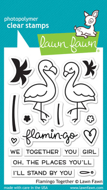 Lawn Fawn-Flamingo Together- Clear stamp set - Design Creative Bling