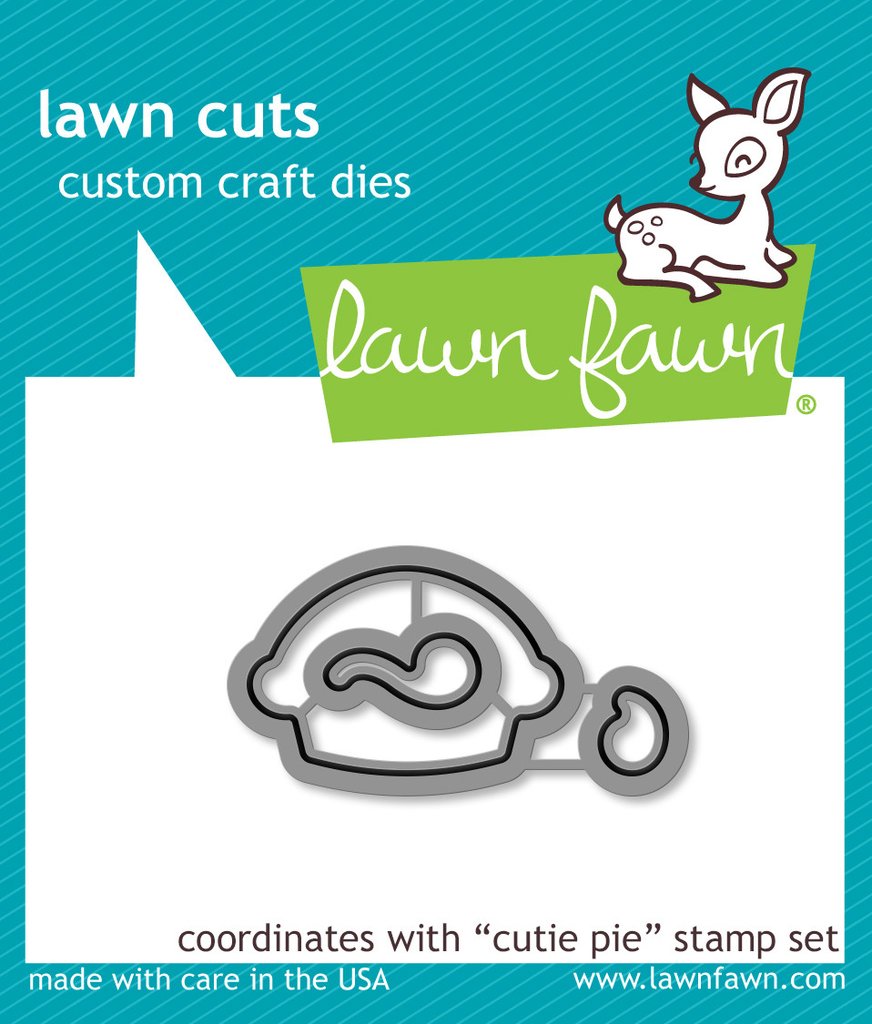 Lawn Fawn - Clear  Stamps - 2 x 3- Cutie Pie - Design Creative Bling