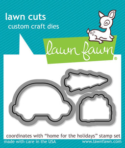 Lawn Fawn - Clear  Stamps - 2 x 3- Home For The Holidays - Design Creative Bling