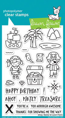 Lawn Fawn -   Ahoy, Matey- clear stamp set - Design Creative Bling