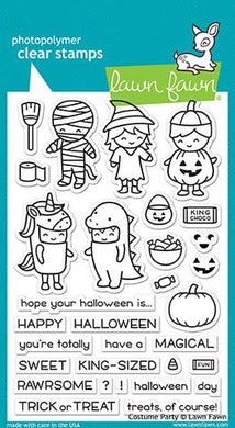 Lawn Fawn - Halloween - Costume Party - clear stamp set - Design Creative Bling