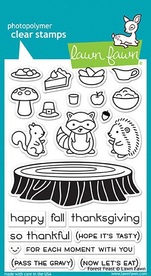 Lawn Fawn - Forest Feast - clear stamp set - Design Creative Bling