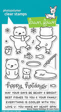 Cargar imagen en el visor de la galería, Lawn Fawn - Beary Happy Holiday - clear stamp set
