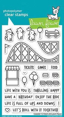 Lawn Fawn - Coaster Critters - clear stamp set - Design Creative Bling