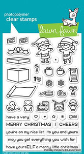 Lawn fawn- Holiday Helpers -Clear Stamp Set - Design Creative Bling