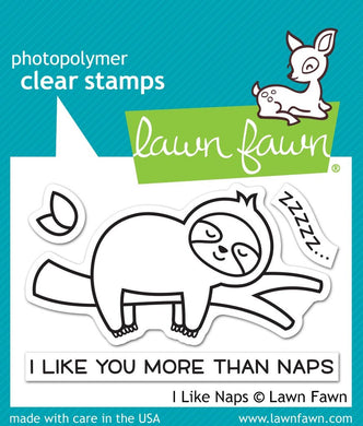 Lawn Fawn - I Like Naps - clear stamp set - Design Creative Bling