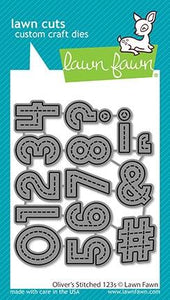 Lawn Fawn-  Oliver's Stitched 123s  - lawn cuts - Design Creative Bling