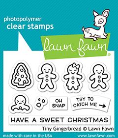 Lawn Fawn-Clear Stamps-Tiny Gingerbread - Design Creative Bling