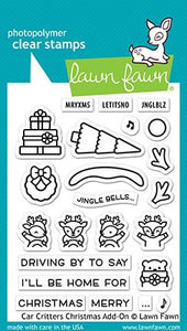Lawn Fawn-Clear Stamps-Car Critters Christmas Add-on
