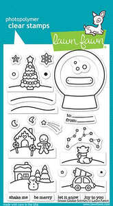 Lawn Fawn-Clear Stamps-Snow Globe Scenes