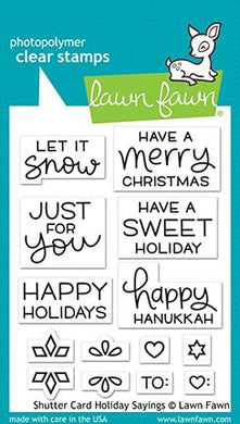 Lawn Fawn-Clear Stamps-Shutter Card Sayings - Design Creative Bling