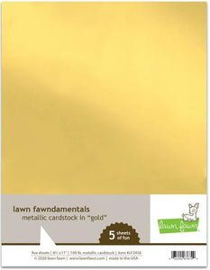 Lawn Fawn-Metallic Cardstock-Gold - Design Creative Bling