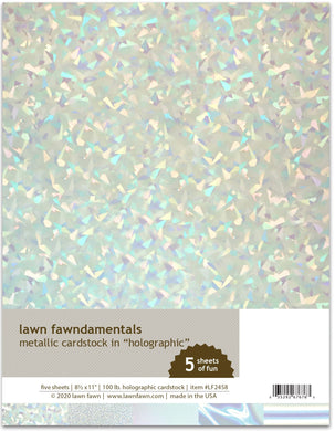 Lawn Fawn-Metallic Cardstock-Holographic - Design Creative Bling