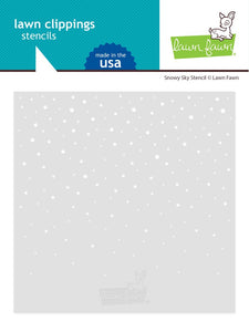 Lawn Fawn - Snowy Sky stencil - Design Creative Bling