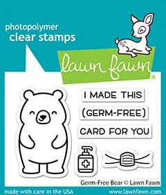 Lawn Fawn - Germ-free Bear- clear stamp set - Design Creative Bling